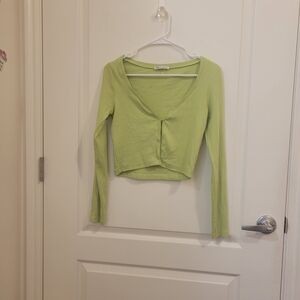 Zara Light Green Crop Top